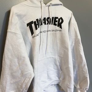 white thrasher hoodie